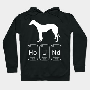 Hound Periodic Table Greyhound White Hoodie